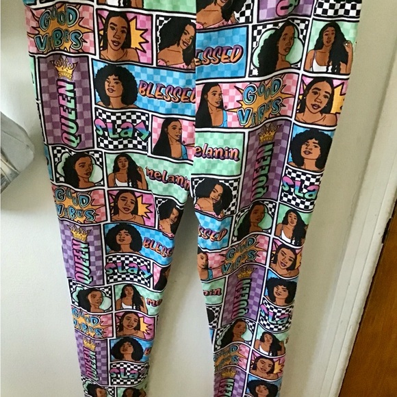 On Fire, NWT, pajama bottom loungewear, size 1X Melanin Queen - Picture 2 of 6